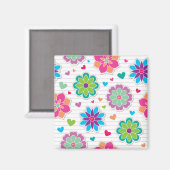 Blume Magnet (Vorderseite/Rückseite)