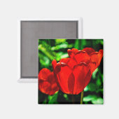 Blume Magnet (Vorderseite/Rückseite)