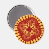 Blume Magnet (Vorderseite/Rückseite)
