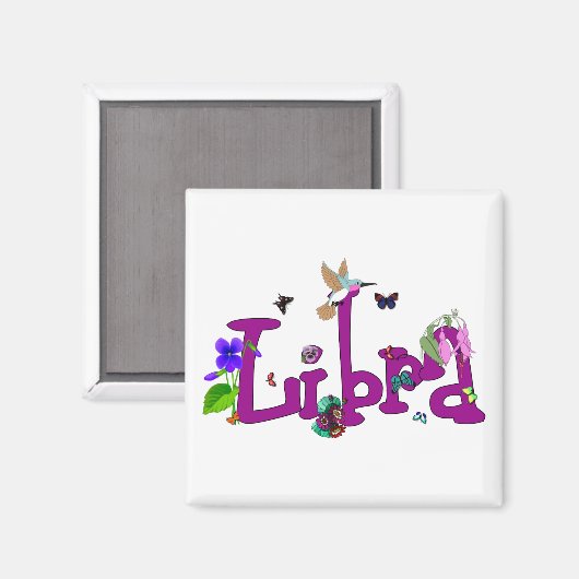 Blume Magnet (Vorderseite/Rückseite)