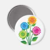 Blume Magnet (Vorderseite/Rückseite)