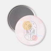Blume Magnet (Vorderseite/Rückseite)