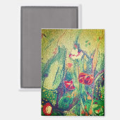 Blume Magnet (Vorderseite/Rückseite)