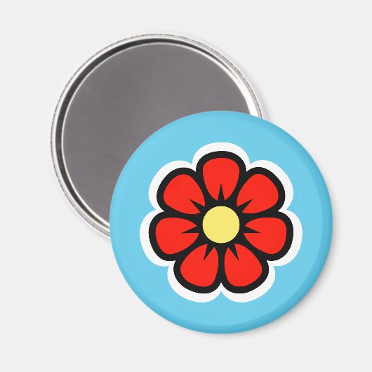 Blume Magnet (Vorderseite/Rückseite)
