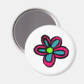 Blume Magnet (Vorderseite/Rückseite)