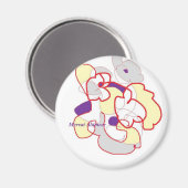 Blume Magnet (Vorderseite/Rückseite)