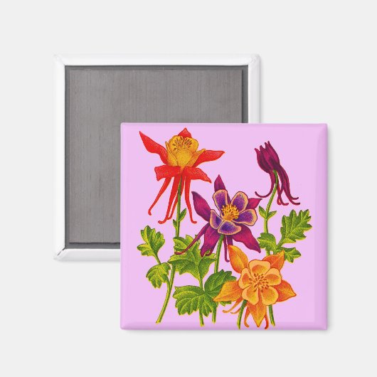 Blume Magnet (Vorderseite/Rückseite)