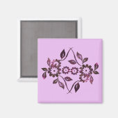 Blume Magnet (Vorderseite/Rückseite)