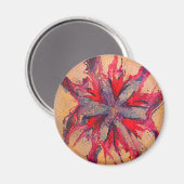 Blume Magnet (Vorderseite/Rückseite)