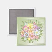 Blume Magnet (Vorderseite/Rückseite)