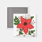 Blume Magnet (Vorderseite/Rückseite)
