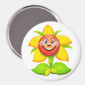 Blume Magnet (Vorderseite/Rückseite)