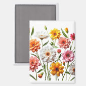 Blume Magnet (Vorderseite/Rückseite)