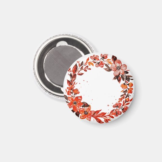 Blume Magnet (Vorderseite/Rückseite)