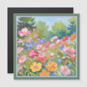 Blume Magnetkarte (Vorne/Hinten)