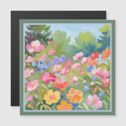 Blume Magnetkarte (Vorne/Hinten)