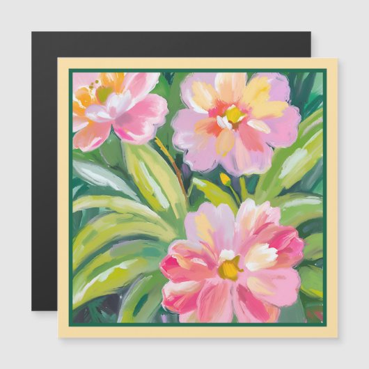 Blume Magnetkarte (Vorne/Hinten)