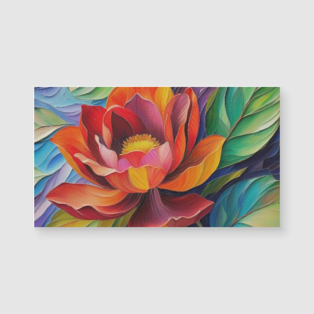 Blume Magnetkarte (Vorderseite)