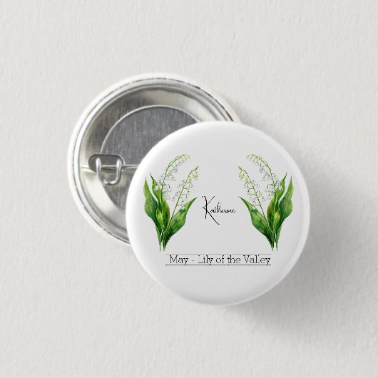 Blume Mai Lily of the Valley Button (Vorne & Hinten)