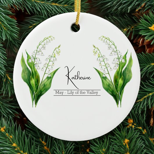 Blume Mai Lily of the Valley Keramik Ornament