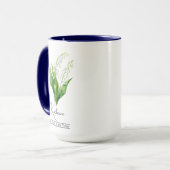 Blume Mai Lily of the Valley Tasse (Vorderseite Links)