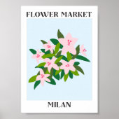 Blume Mailand Rosa Lily Blume Poster (Vorne)