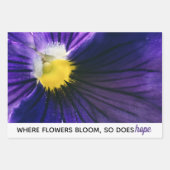 Blume Makrofotografie motivierend Zitate Geschenkpapier Set (Vorderseite 3)