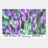 Blume Makrofotografie motivierend Zitate Geschenkpapier Set (Vorderseite)