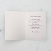 Blume Malen 25. Hochzeitstag Karte (Innenseite)