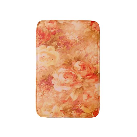 Blume Malen Bath Mat Badematte (Vorderseite Vertikal)