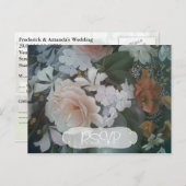 Blume Malen Hochzeit Einladung UAWG mit Foto (Vorne/Hinten)