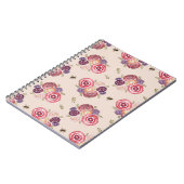 Blume Malen von Hummelmuster Notizblock (Linke Seite)