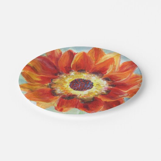 Blume Malen Wings Custom Paper Teller 7 in (Schrägansicht)