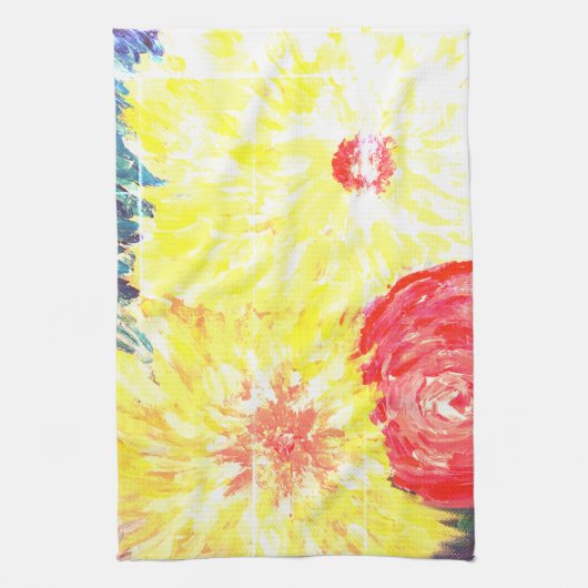 Blume Malerei Geschirrtuch (Vertikal)
