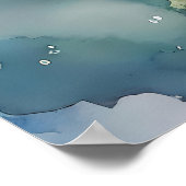 Blume Malerei Traurigkeit bleibt anmutig in Tränen Poster (Ecke)