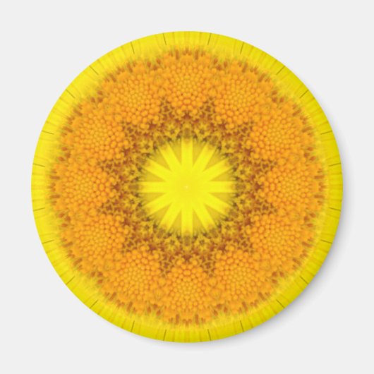 Blume Mandala 02 Magnet (Vorne)