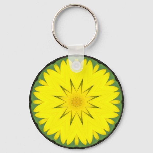 Blume Mandala 03 Schlüsselanhänger (Vorderseite)