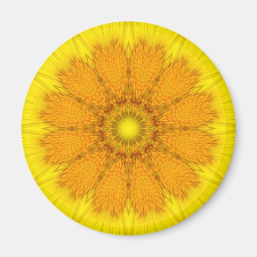 Blume Mandala 04 Magnet (Vorne)