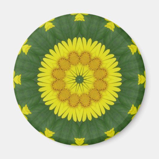Blume Mandala 05 Magnet (Vorne)