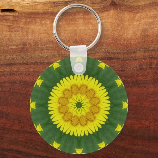 Blume Mandala 05 Schlüsselanhänger (Vorderseite)