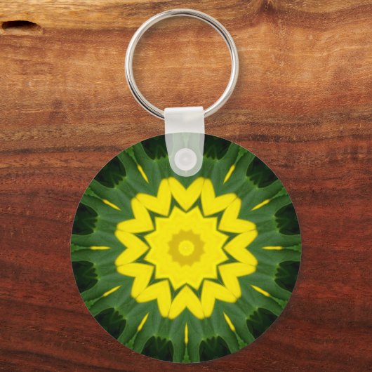 Blume Mandala 06 Schlüsselanhänger (Vorderseite)