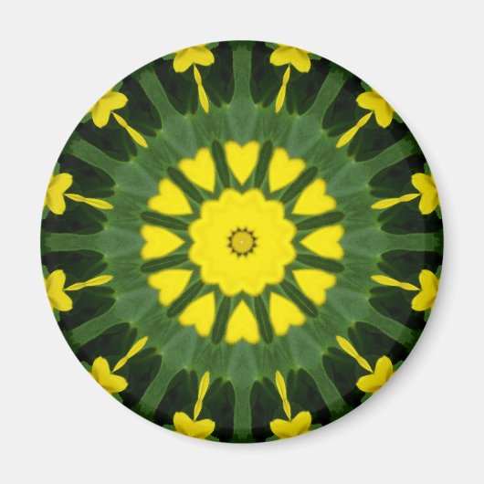 Blume Mandala 07 Magnet (Vorne)