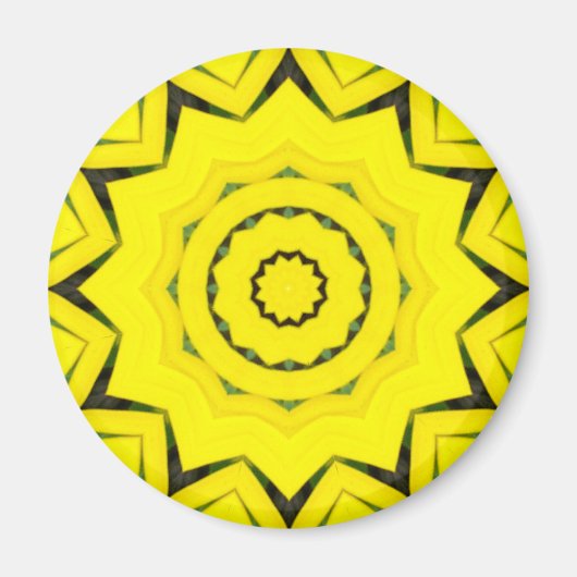 Blume Mandala 08 Magnet (Vorne)