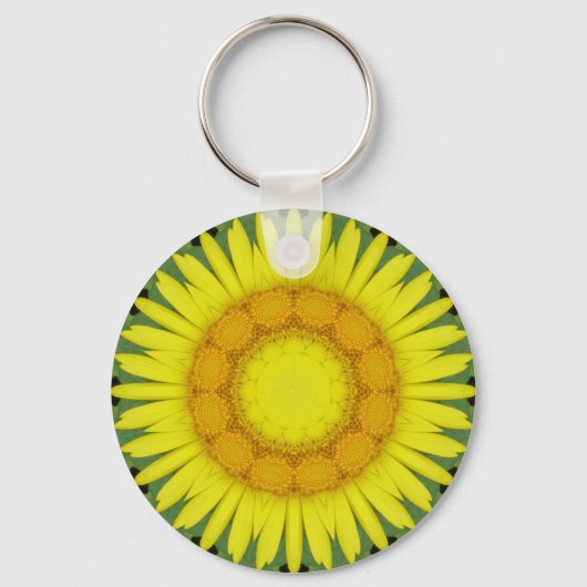 Blume Mandala 09 Schlüsselanhänger (Vorderseite)