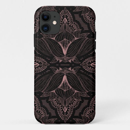 Blume Mandala 2 Case-Mate iPhone Hülle (Rückseite)