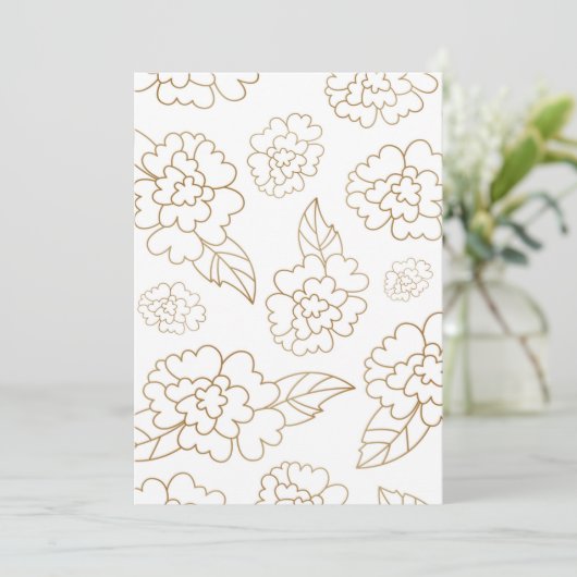 Blume Mandala 2 Dankeskarte (Stehend Vorderseite)
