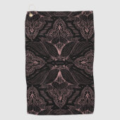 Blume Mandala 2 Golfhandtuch (Vorderseite)