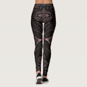 Blume Mandala 2 Leggings (Rückseite)