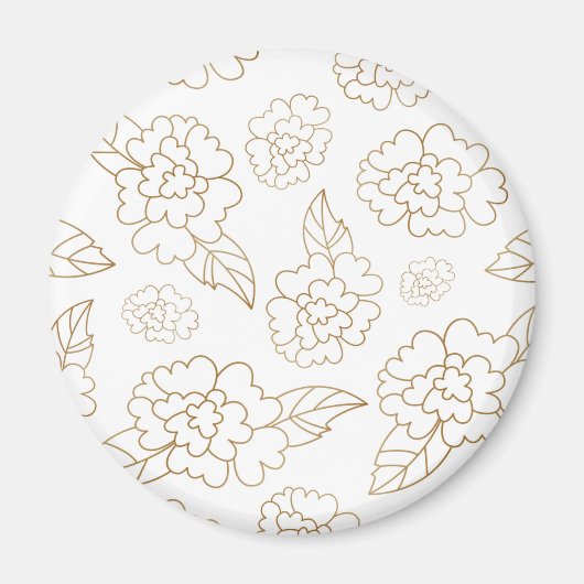Blume Mandala 2 Magnet (Vorne)