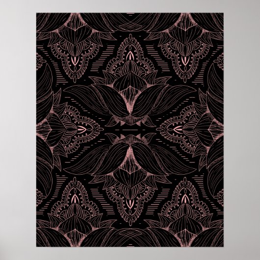 Blume Mandala 2 Poster (Vorne)